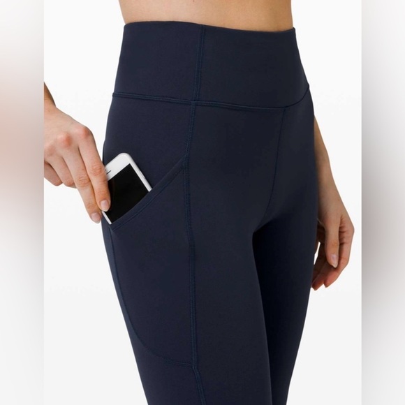 Lululemon 10 Invigorate High-Rise Tight 25" Tru Navy High-Waisted legging VGUC - Picture 6 of 13